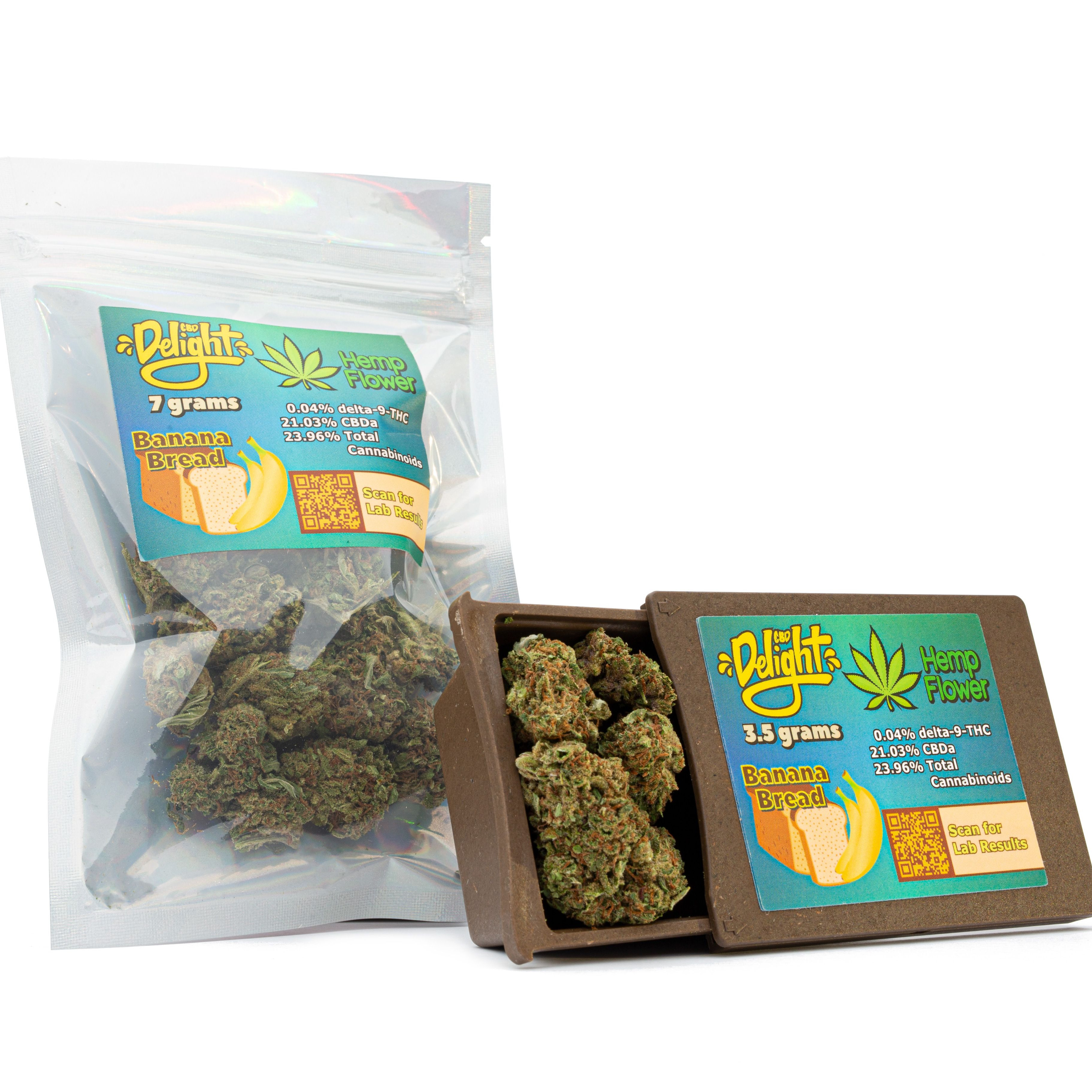 3.5g Banana Bread High CBD Hemp Flower CBD Delight LLC